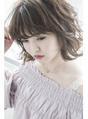 〈mielhair新宿〉無造作ウェーブボブ