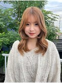 【artman青井美海】ミルクティーベージュ顔周りカット/髪質改善
