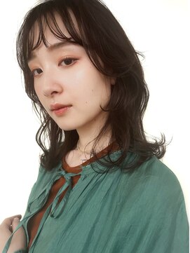 シェノン サントル(CHAINON CENTRE) グレージュカラー/黒髪/ココアベージュ/レイヤーロング