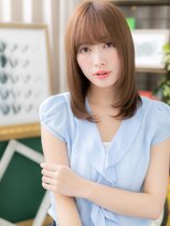 カバーヘアアンドスパ ブリス 浦和(COVER HAIR&SPA bliss)&nbsp;大人かわいいシースルーバング×モカベージュc5浦和20代30代40代