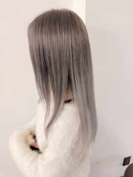 キャンディーエッグ(Candy egg) 原口★ホワイトシルバーグラデ★久留米ケアブリーチ