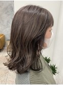 20代　透明感艶感ゆるふわダブルカラー