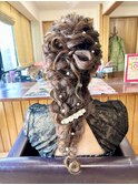 結婚式お呼ばれ あみおろしリボン