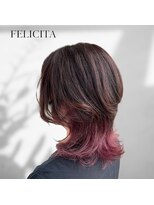 フェリシータ ミューズ(FELICITA musse)&nbsp;【FELICITA】ウルフくびれボブ×ハイカラーインナー