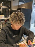 もりばやし指名 ツイストパーマ×ハイライト