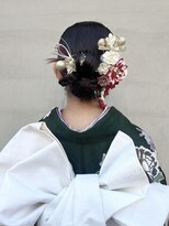 ヘアー アイス ルーチェ(HAIR ICI LUCE) 成人式ヘアセットタイトセットアレンジお団子/今枝