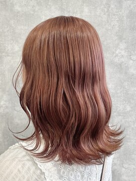 ランガリ ヘアアンドスパ(Rangali Hair&Spa) 【別府 ランガリ】Wカラー/コーラルピンク/ウェーブ