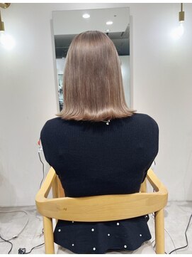 チェレ アズーリ 狭山店(Chere azuri) ミルクティーベージュ・30代白髪ぞめ・40代白髪ぼかし・ボブ