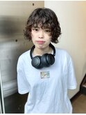 プードルショートボブパーマ
