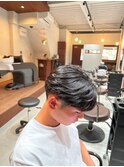 毛流れセンターパート