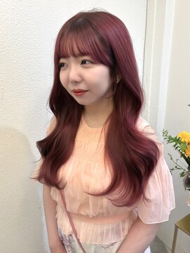 ボタン ハカタ(VOTAN hakata) 【votan坂本早苗】盛れる前髪/顔周り/レイヤーピンクカラー