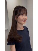 ミヨン 京都烏丸店(miyon)&nbsp;【miyon】韓国レイヤーカット×暗髪カラー×髪質改善