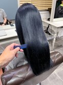 艶髪ブルーブラックカラー