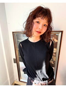 カップラ(cupra) ラフパーマ　× オレンジカラー