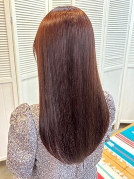 リコ 池袋東口店(Liko) オレンジブラウン 暖色カラー ブリーチなしダブルカラー