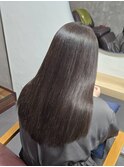 ブリーチなし×チャコールグレー×ロング