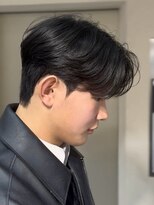 ノラキチジョウジ(NORA KICHIJOJI)&nbsp;フェザーパーマダウンパーマビジネスアップバングショート黒髪