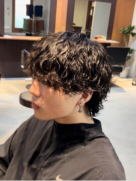 アトラクト バイ ラック 津田沼(Attract by LUCK) 波巻きウルフ/メンズパーマ/波巻きパーマ/シャドウパーマ