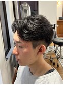 MEN’S/サーフカール/刈り上げセンターパート/表参道駅/青山 