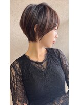 ダム(DaM)&nbsp;ショートボブ髪型20代30代40代50代前髪あり前髪な し面長丸顔