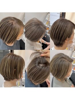 カミノワ(kaminowa)の写真/ショートにしたいけど似合うか不安…。そんな大人女性に選ばれるサロン/白髪ぼかし/三宮駅すぐ☆