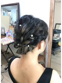 アッシュショートボブアレンジ【ヘアアレンジ　浴衣 立川南口】