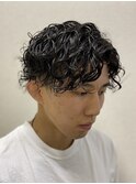 ツーブロックスパイラルパーマ
