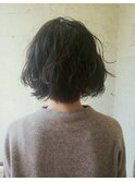 抜け感セミウェットウェーブボブ！　遠藤至