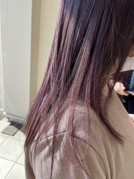 フランジェッタヘアー(Frangetta hair) バイオレットカラー