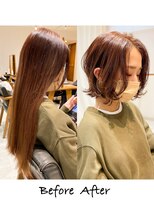 ビュー トウキョウ(VIEW TOKYO)&nbsp;渋谷　20代30代40代大人可愛いひし形ショートボブ