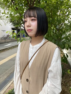ヘアータイム レスト(HAIR TIME rest) ショートボブ + インナーカラー