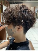 無造作スパイラルパーマ