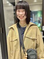 ラミエバイメルト 下北沢(lamie by melt)&nbsp;村上/顔周りカットオリーブブラウンぷつっとカット姫カット