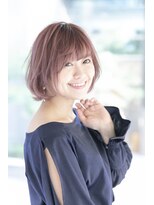 ルルディ バイ アフロディーテ銀座(luludi by APHRODITE)&nbsp;くびれヘア/アプリコットオレンジ/ハイライト/縮毛矯正/銀座