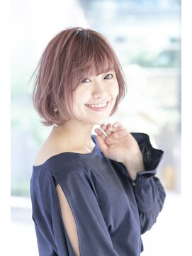 ルルディ バイ アフロディーテ銀座(luludi by APHRODITE) くびれヘア/アプリコットオレンジ/ハイライト/縮毛矯正/銀座