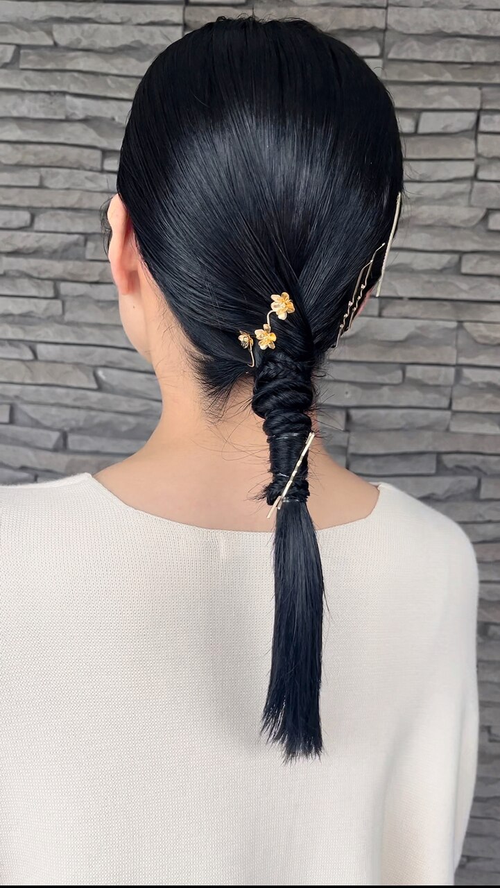 ꫛꫀꪝ✧No.1796 人気！ポニーテールヘア　髪飾りセット SHiU/ヘアセット | . ポニーテールアレンジ🦄👑 . . . ◎料金
