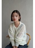 【Ｕｎａｍｉ】シンプルで可愛いお洒落ボブ　工藤　由佳
