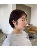 ショートボブから、ミニボブへ/暖色カラー/夏目寧々