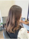 ブリーチ無し艶髪ターコイズカラー