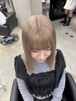 ペレ 栄店(PELE) 切りっぱなしボブ/エアリーロング/美髪/ピンクブラウン/栄