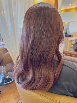 カームヘアー(Calm hair) セミロング×ピンクブラウン