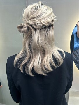 ソル ジングウマエ(SOL JINGUMAE) mayu指名で叶う//ロープ編みふんわりハーフアップアレンジ一次会