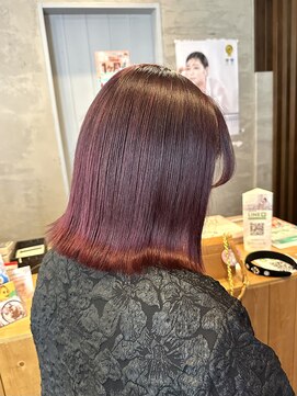 ブランシェ 小牧店(BRANCHE) ブリーチあり/ボルドーカラー〔西尾〕