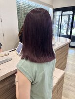 ディーボーイ 健軍店(D-BOY)&nbsp;パープルレッドカラー／きりっぱボブ