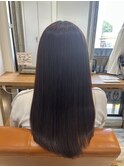 可愛げピンクブラウンでツヤ感ロングスタイル☆