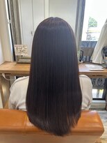 クラス リノ(CLASS lino)&nbsp;可愛げピンクブラウンでツヤ感ロングスタイル☆