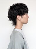 マッシュウルフ×シャドウパーマ