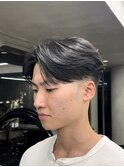 センターパートニュアンスパーマフェザーパーマ