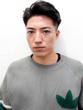 ヨファ ヘアー(YOFA hair) メンズカットアップバングサイドパートフェードショート1203