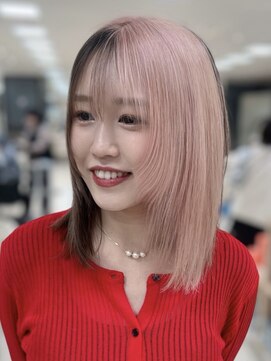 シャルムバイケンジ(Charm.by KENJE) ピンクカラー/ブリーチカラー/ブリーチ/レイヤー/デザインカラー